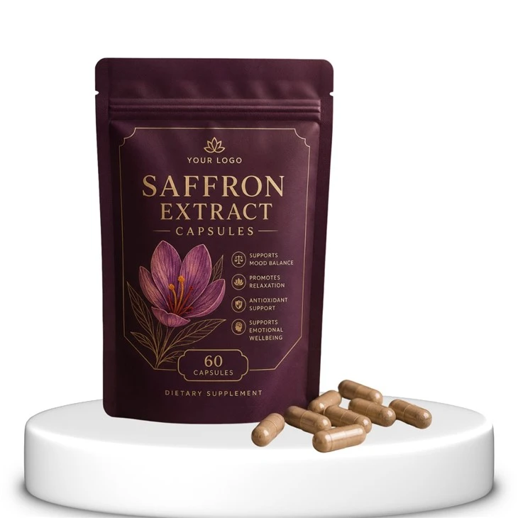 Custom Label Saffron Extract Capsules