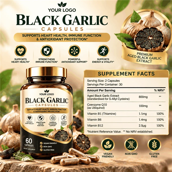 Factory Black Garlic Extract Capsules best