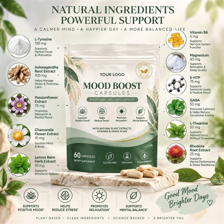 Factory Label Mood Boost Capsules best