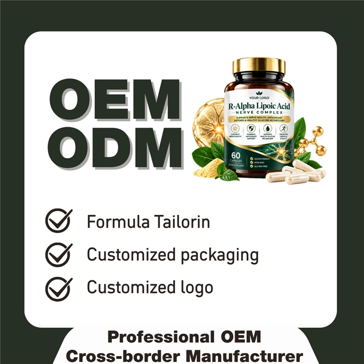 Factory Label R-Alpha Lipoic Acid Nerve Complex Capsules suppliers