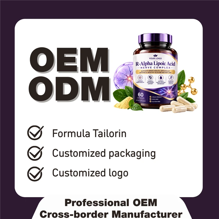 Factory R-Alpha Lipoic Acid Nerve Complex Capsules suppliers