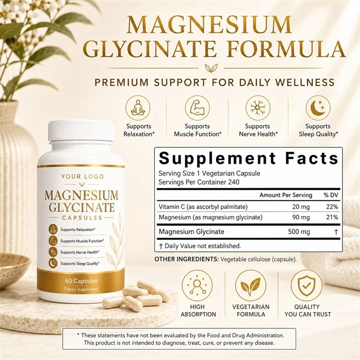 ODM Magnesium Glycinate Capsules best