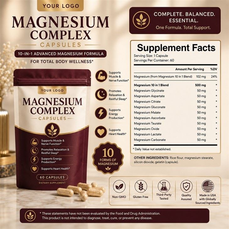 ODM Multi‑Source Magnesium Complex Capsules best