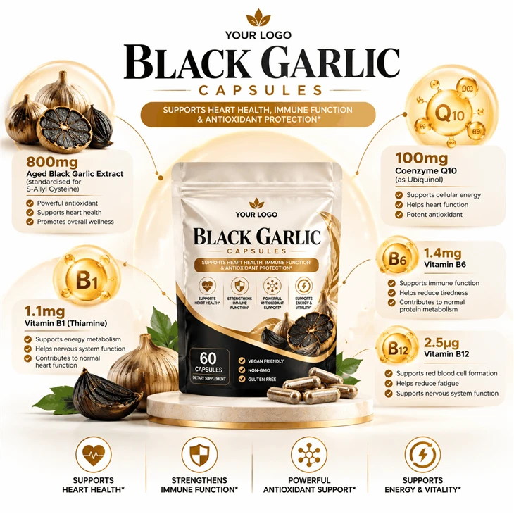 OEM Aged Black Garlic Extract Capsules best
