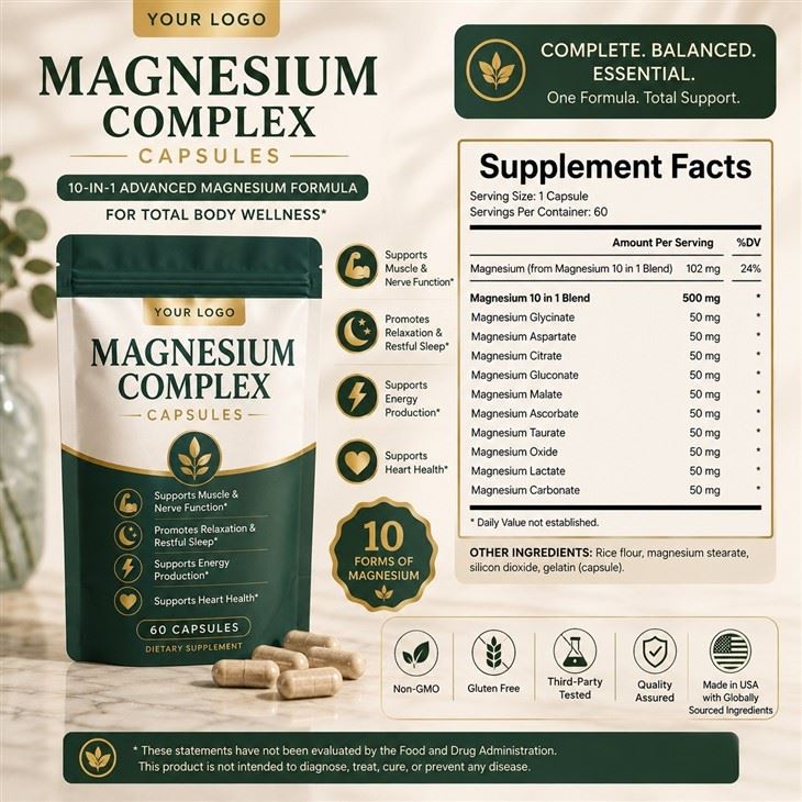 OEM Multi‑Source Magnesium Complex Capsules best