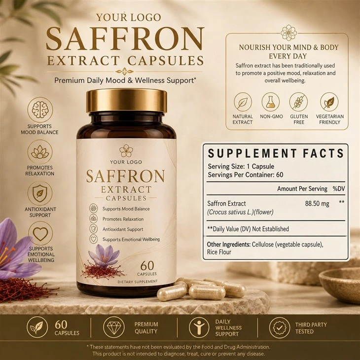 OEM Saffron Extract Capsules best