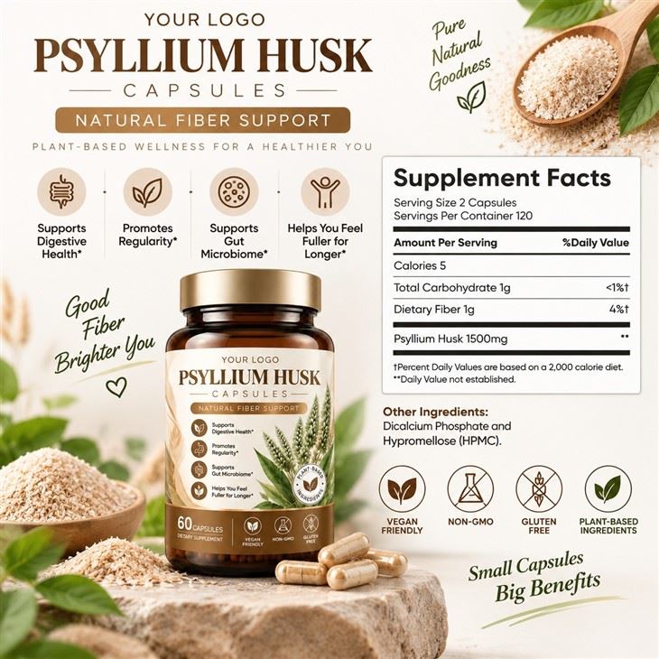 Private Label Psyllium Husk Capsules best