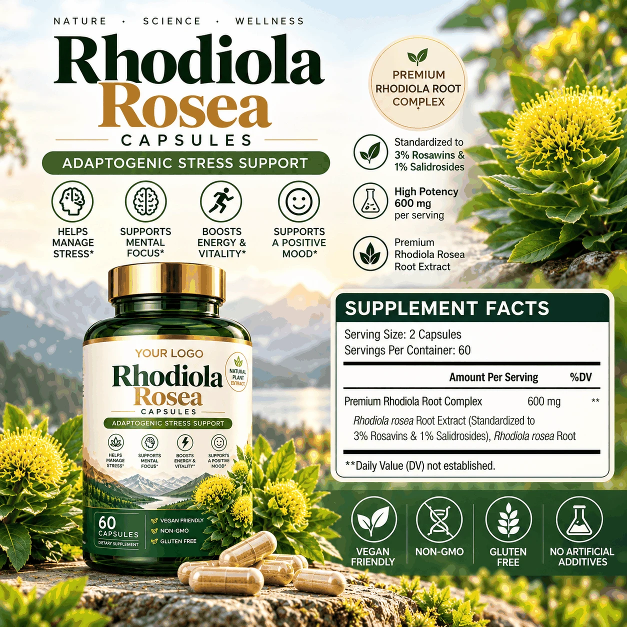 Rhodiola Rosea Capsules4 Rhodiola Rosea Capsules4