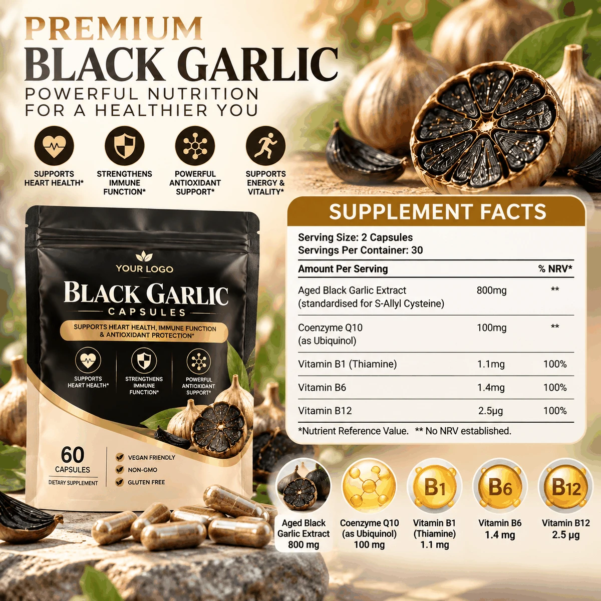 BLACK GARLIC capsules 4 BLACK GARLIC capsules 4