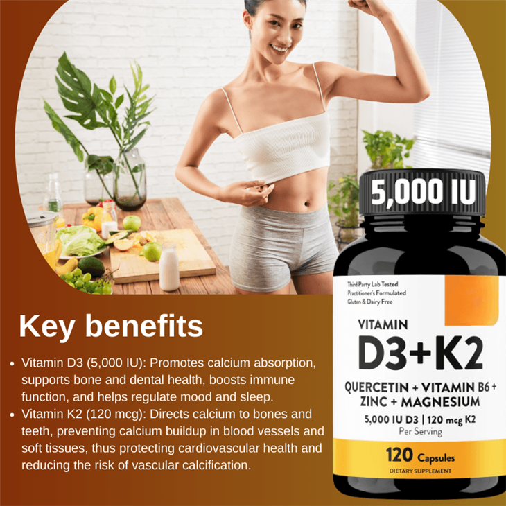 Vitamin D3+K2 Capsules factory